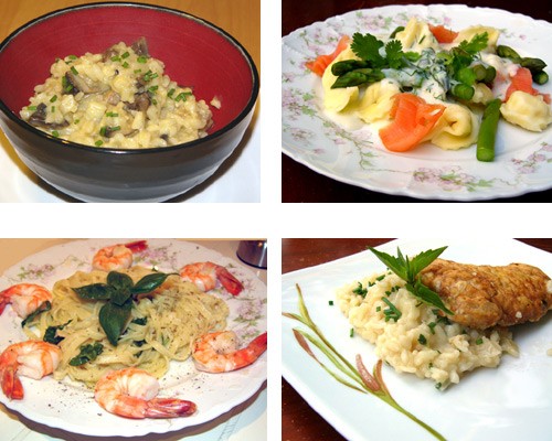Блюда из пасты и риса Блюда из пасты PASTA PRIMAVERA Спагетти с оливковым маслом и чесноком Спагетт...