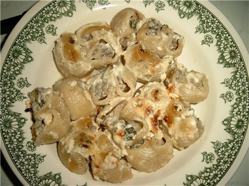 Сегодня на обед делала Фаршированные рожки , вернее рога, т - 2