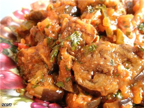 Замечательно вкусное блюдо из баклажан от Милены, за что ей огромное спасибо