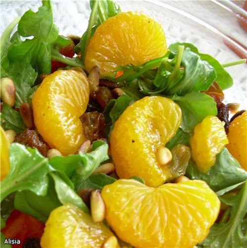 Салат из морковки с мандаринами и орехом pin - 2