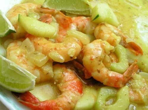 Снова рецептик индийской кухни - очень ароматное карри из креветок