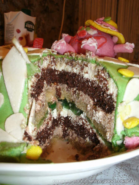 А мастика застывает корочкой