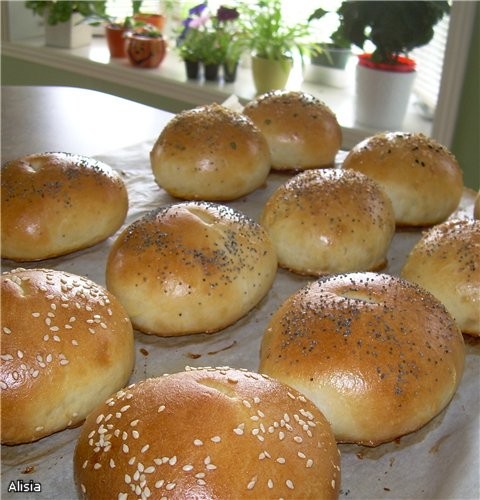 Булочки с чесноком и розмарином BAGELS (бублики) - 3