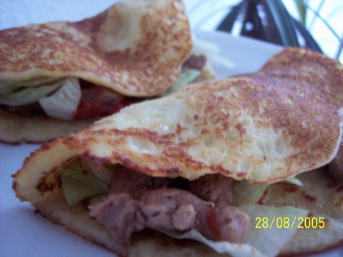 картофельные блинчики с мясной начинкой -это наш сегодняшний ужин, начинка у меня с мяса индюшка и...
