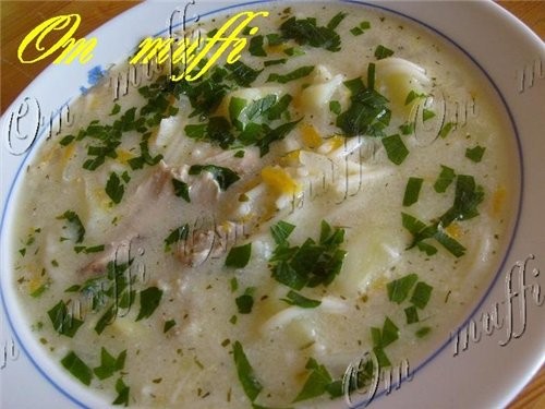 СУП СМЕТАННО-ВЕРМИШЕЛЕВЫЙ Рецептура: Курица
