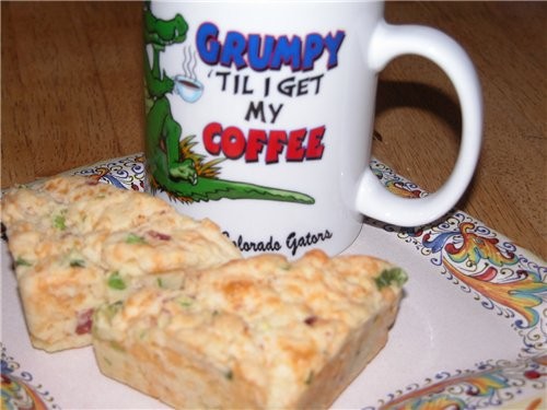 BACON CHEDDAR SCONES/СКОУНС С БЕКОНОМ И СЫРОМ pereneseno 6 полосочек бекона 1