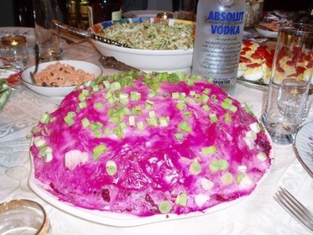 Коронное блюдо тети,Селедка под шубой(она у нее всегда на все праздники на столе) - 3