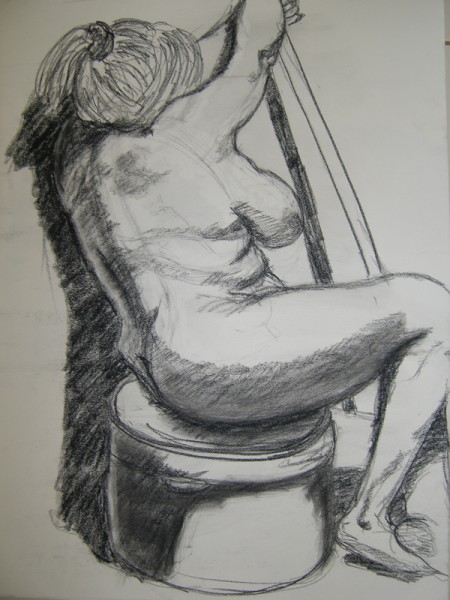 Ща я вам навалю своих рисунков Figure drawing типа надо было вписать в лист, чтобы фигура касалась... - 4