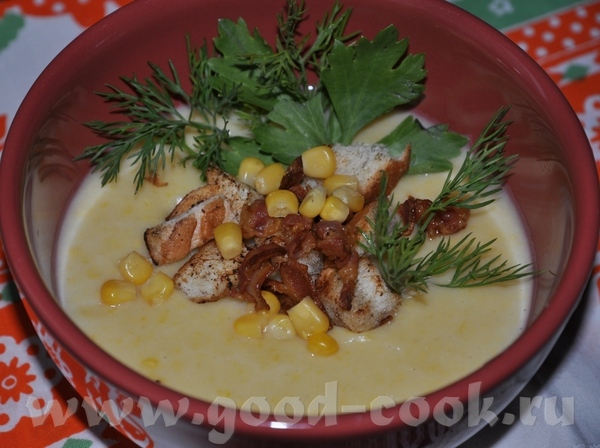 Суп-крем из картофеля и кукурузы