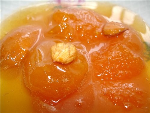 ОВСЯНАЯ МОЛОЧНАЯ КАШКА С БАНАНОМ И ПЕРСИКАМИ ПЛОВ ВАРЕНЬЕ ИЗ УРЮКА - 4