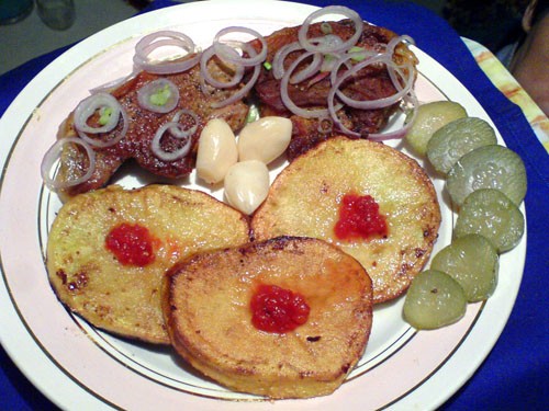 Шашлык на сковородке