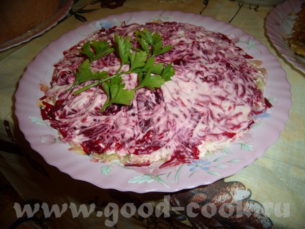 Салат "Сельдь - зимний вариант" (Сельдь под шубой) Закуска с кабачками