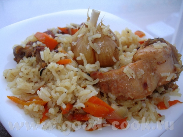 ПЛОВ С КРОЛИКОМ Мясо кролика разделить на небольшие куски и замочить в холодной воде на 4 часа, как... - 2