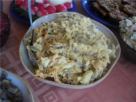 Баклажанные башенки (кажется опять с джазового форума ) острая закуска из желудков(рецеп на нашем л... - 3