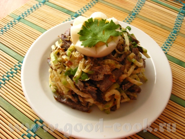 Моя благодарность всем, кто помог найти рецептик вкусного салата, попробованного в юности в Ташкент...