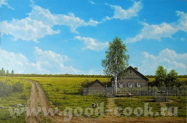 Вот еще миленький пейзажик с домиком