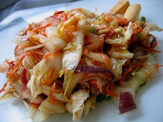 KIM CHI 1 вилок китайской капусты 2 луковицы 2 красных луковицы 3 зубка чеснока 2 ст