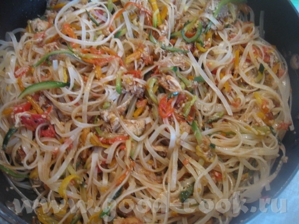 РИСОВАЯ ЛАПША С КУРИЦЕЙ И ОВОЩАМИ Люблю рисовую лапшу