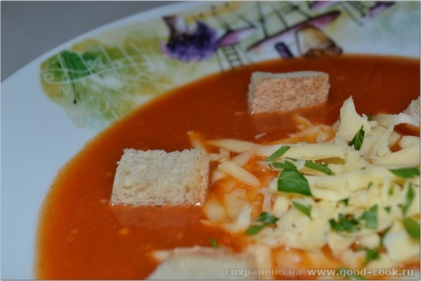 ТОМАТНЫЙ СУП С ОВОЩАМИ И СЫРОМ