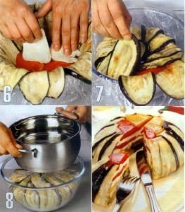 Террин из баклажанов и перцев очень вкусно рецепт из журнала "Школа гастронома" &#8470;2 - 3