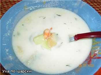 Уха по-царски Что надо: Рыба красная (форель, семга) Рыба белая (треска,пикша) Креветки чищенные Ша...