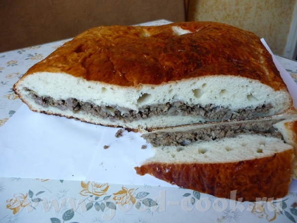 Настя, с меня булки- вчера испекла пирог с мясом