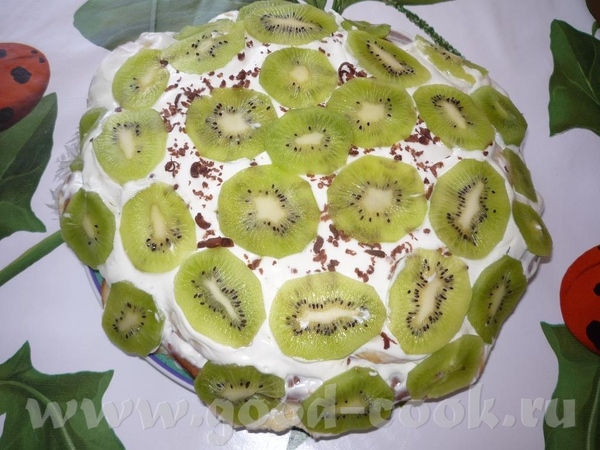 салат с чипсами торт черепаха с фруктами - 3