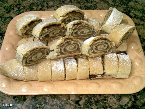 Печенье-роллы с финиковой пастой и орехами - 2