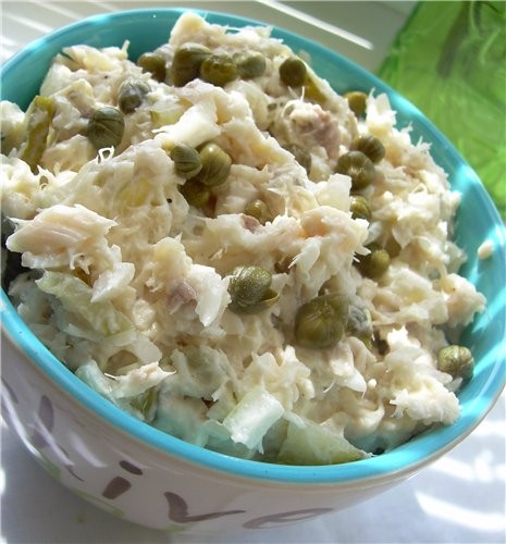Салатик рыбный с Каперсами - 3