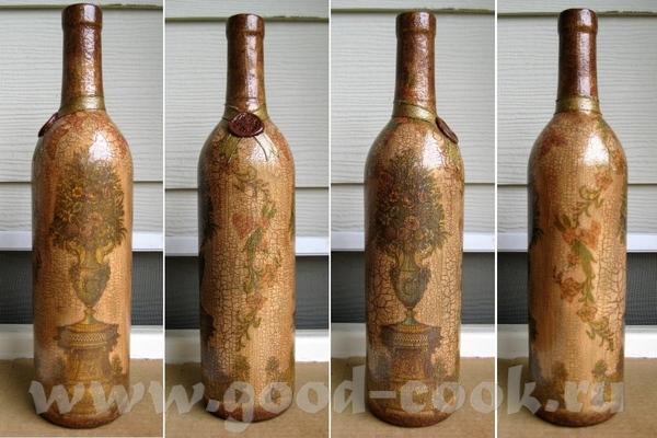 Ну я все же надеюсь, что разрешит Новая бутылка "Античность" Стеклянная бутылка с красным вином, гр...