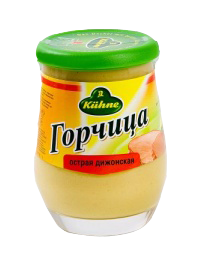 Мясной хлеб с овощами с острым сметанным соусом Горчица острая "Дижонская" Kuhne - 2