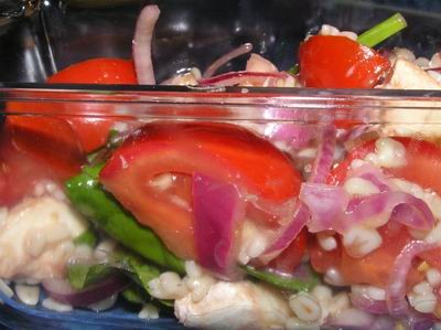 Салат с буковками Получился вкусный салатик