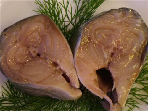 Скумбрия, засолена по домашнему