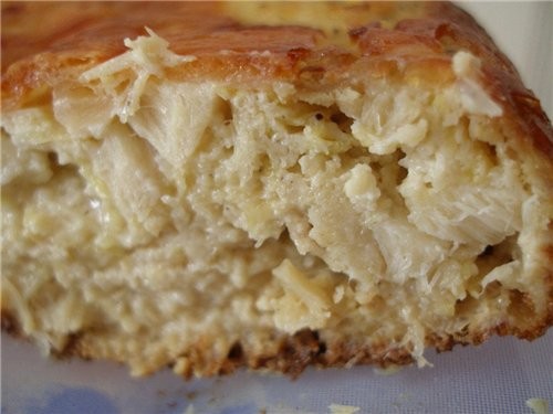 Вот наконец мой пирог рыбный с цуккини