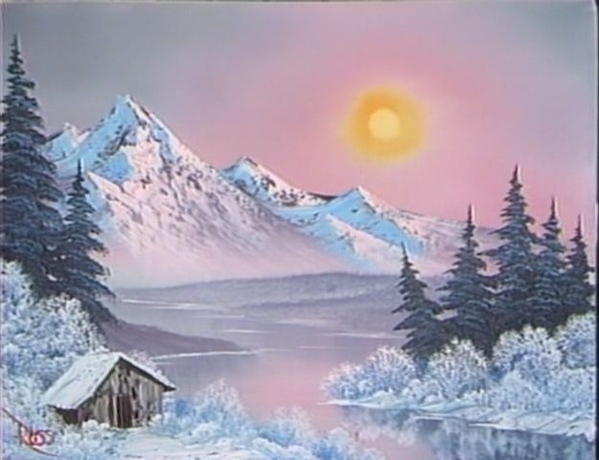 Bob Ross "Winter Glory"    