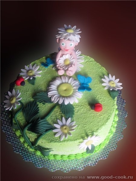 малыш и ромашки