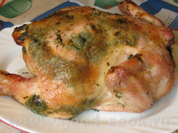 Сегодня опять курочка из "Блюдо дня" по рецепту Romashka Курица, запеченная с травками Это мне свек...