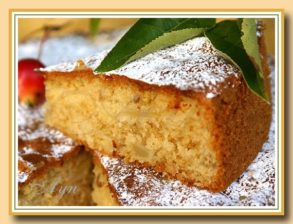 Медово-яблочный кекс 1 1/2 чашки (210 гр) муки 1 1/4 ч л пекарского порошка 1/4 ч л соды 1/4 ч л со...