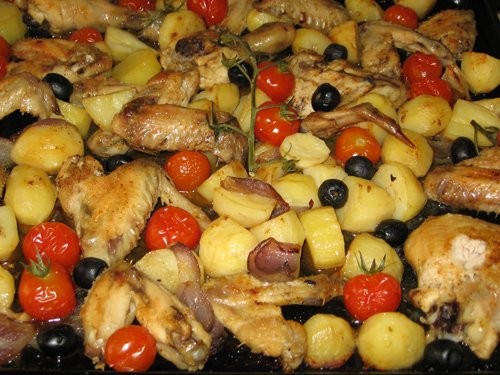 Курица с картофелем, помидорами и оливками по-средиземноморски от elka34 Я брала маслины вместо оли... - 2