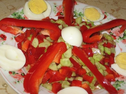 Вика, я тут у тебя Тунисскую кухню пристрою : Курица, запеченная в духовом шкафу Салат из огурцов и... - 3