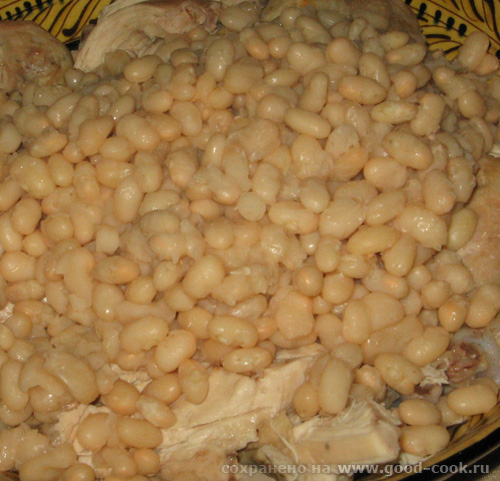 Фасоль с вареной курицей - 2