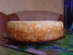 Творожный тортик с персиками (отчет о проделанной работе )