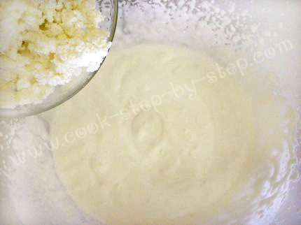 1/2 чашки жирных сливок 200 гр творога 1/2 ч - 2