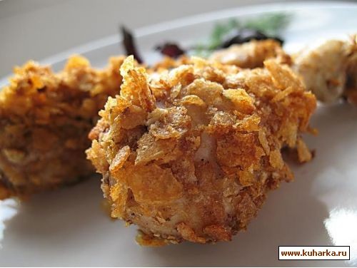 куриные окорочка в хрустящей корочке