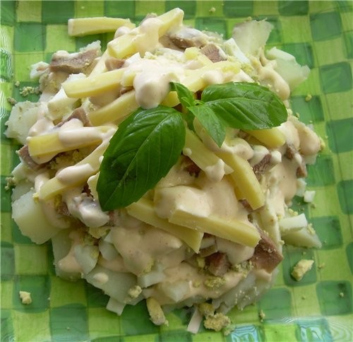 Салат« Этаж» из садовых овощей Пицца куриная с овечьим сыром и сладкими перцами Китайский суп со Шп... - 9
