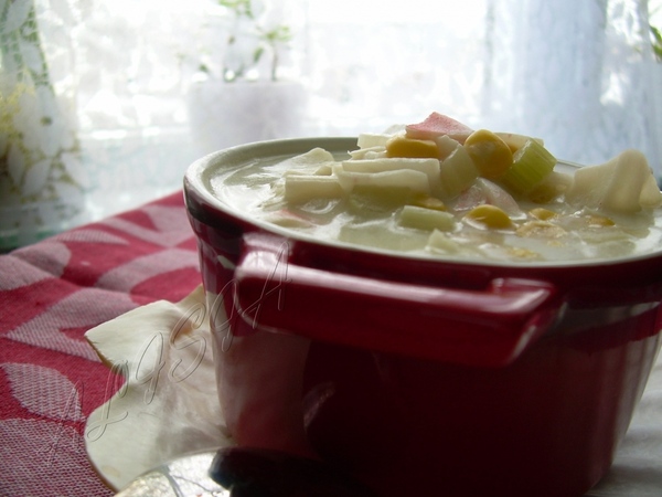 КРАБОВЫЙ ЖУЛЬЕН С СЕЛЬДЕРЕЕМ И КУКУРУЗОЙ 300гр - 2