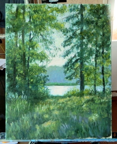лес
