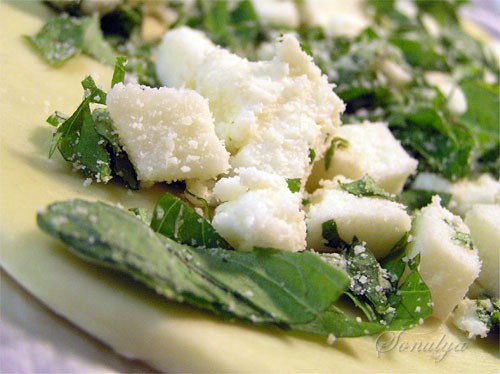 К кальмарам , я испекла вот такую простую сырную лепешку - focaccia al formaggio - 2