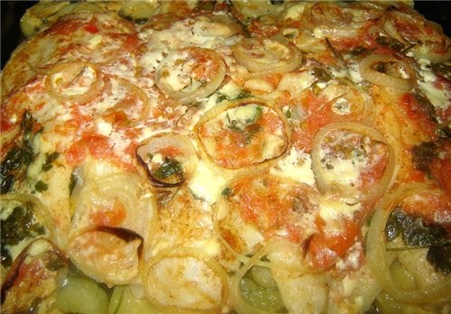Filetes de lubina en horno (coсina Gallega) Филе койкана, запеченые в духовке рецепт нашла в реклам... - 4