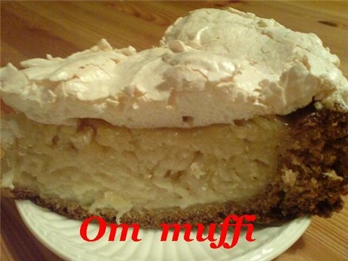 Ой девочки, пекла сегодня ТВОРОЖНЫЙ ПИРОГ С ЯБЛОКАМИ И БЕЗЕ от Сэнди